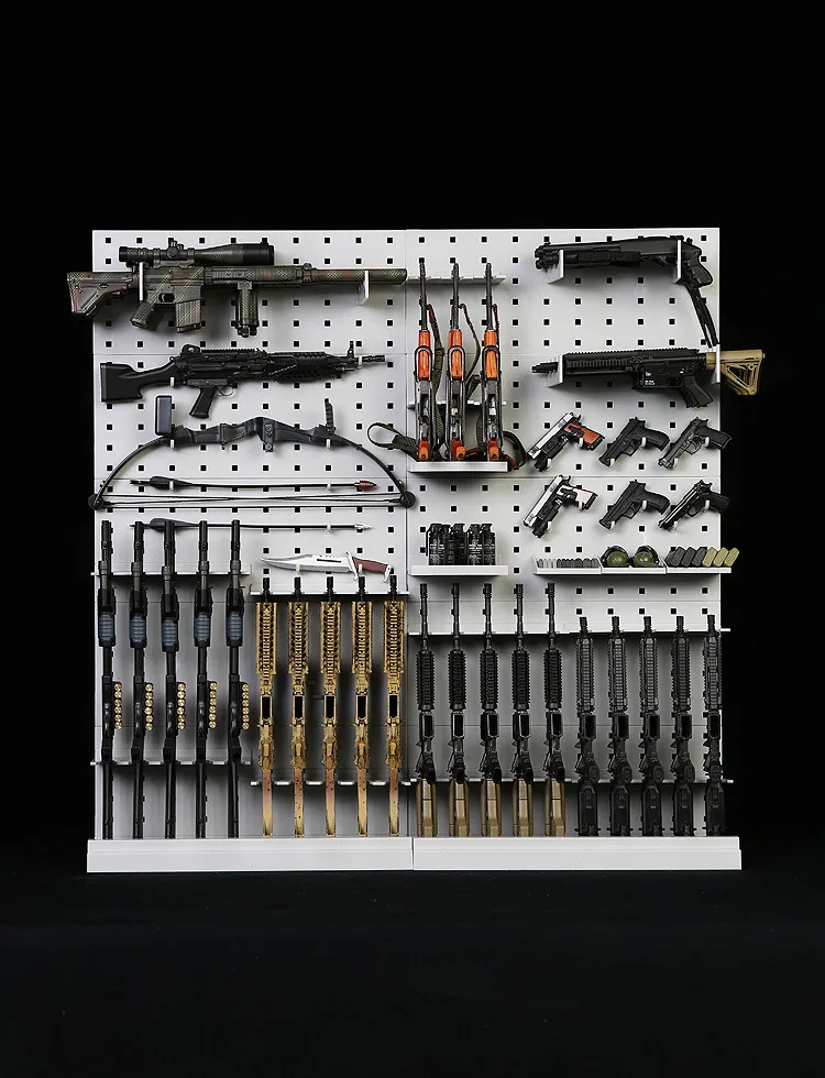 1/6 modułowa broń Arms wyświetlacz ścienny pistolet wieszak stojący (broń nie zawiera) rozbudowy stojak na broń dla 12 Cal żołnierz figurka