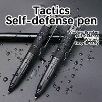 Multifunctional Tactical Pen Outdoor Portable Tungsten Steel Protective Window Pen Men's Women's Wolf Pen Body Pen