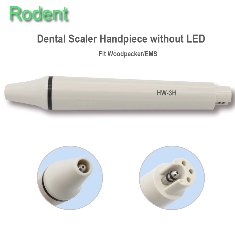 Dental Ultrasonic Piezo Scaler Handpiece Detachable Fit Woodpecker EMS HW-3H HW-5L LED And Scaler Tips