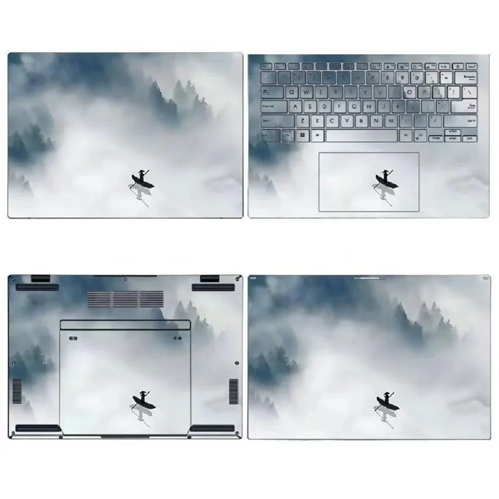 Pre-Cut Anti Scratch Vinyl Sticker Skin Protector for ASUS Zenbook Duo (2024) UX8406 UX8406M/14 UX8407A 2026 Notebook PC