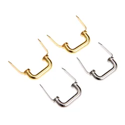 10pcs Mini Handles Inline Pulls Gold/Silver Knobs with foot Vintage Wooden Gift Box Jewelry Makeup Case Alloy 20x10mm Decoration