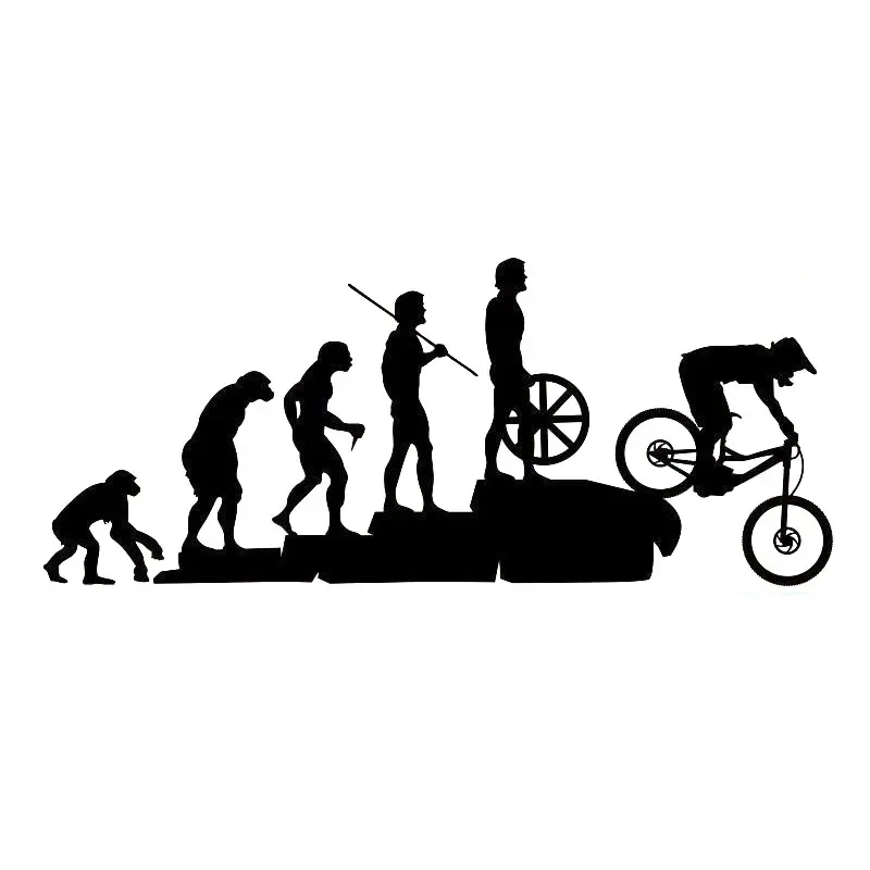 

Car sticker fun mountain bike downhill car sticker cover body cartoon vinyl PVC waterproof sunscreen 15CM