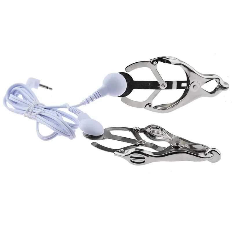 لعبة الجنس صدمة كهربائية الحلمة المشابك الشفرين كليب E-Stim البظر مدلك تكبير الثدي BDSM القطب كليب الإناث الاستمناء #2