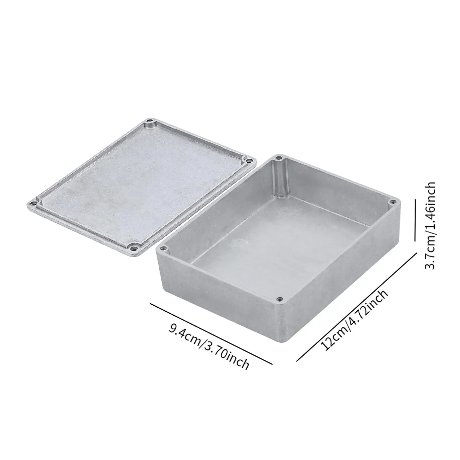 دواسة الضميمة الألومنيوم الإسكان أجزاء الغيتار تأثير أجزاء الدواسة مع مسامير #6