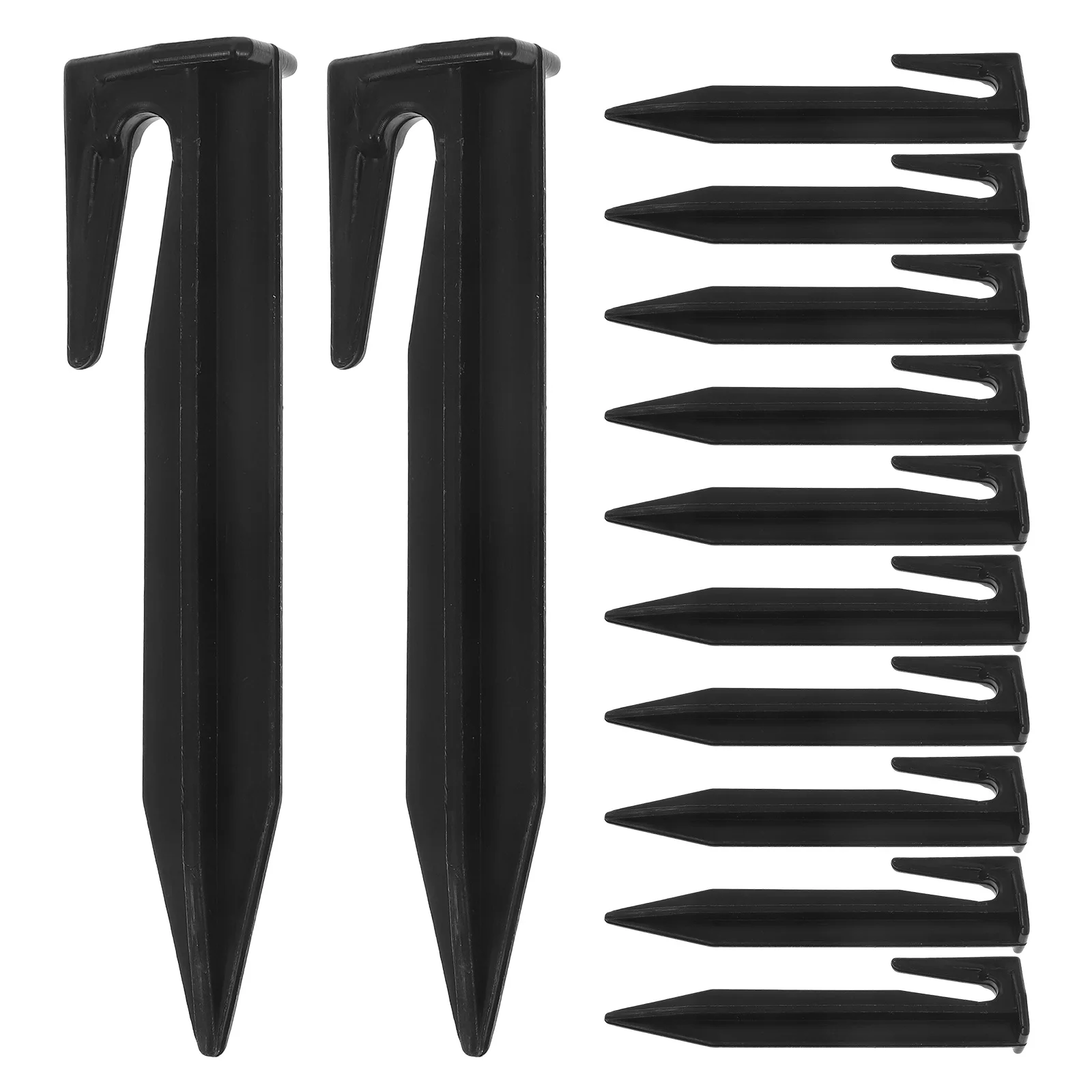 

100pcs Heavy Duty Plastic Ground Stakes For Tent Canopy Trampoline Lawn Edging Spikes Camping Outdoor Tarp Pegs