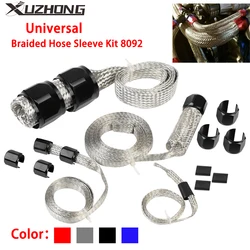 Universal Braided Hose Sleeve Kit 8092 Cover Vacuum Fuel Line Radiator Heater Hose Sleeve TF-1133