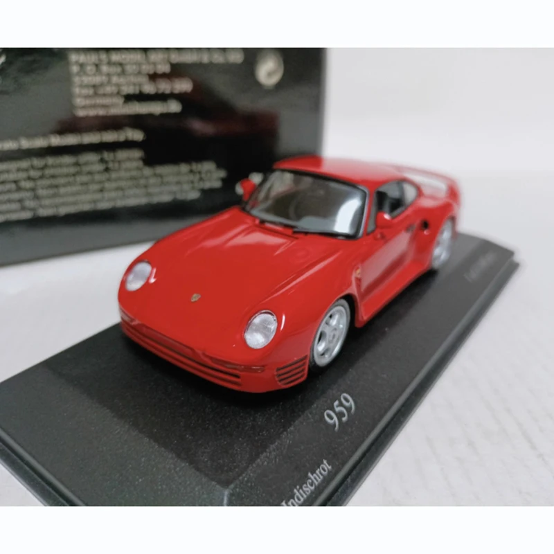 

Minichamps 1/43 959 1987 Two-Door Alloy Sports Car Model Classics Adult Souvenir Gift Static Display
