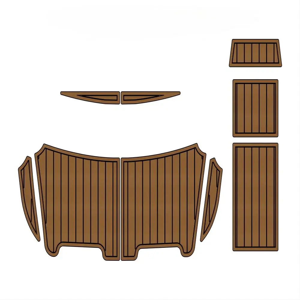 

For 2005 MasterCraft X-Star 280 Swim Platform Pad Boat EVA Foam Faux Teak Deck Floor Mat SeaDek MarineMat Style Self Adhesive