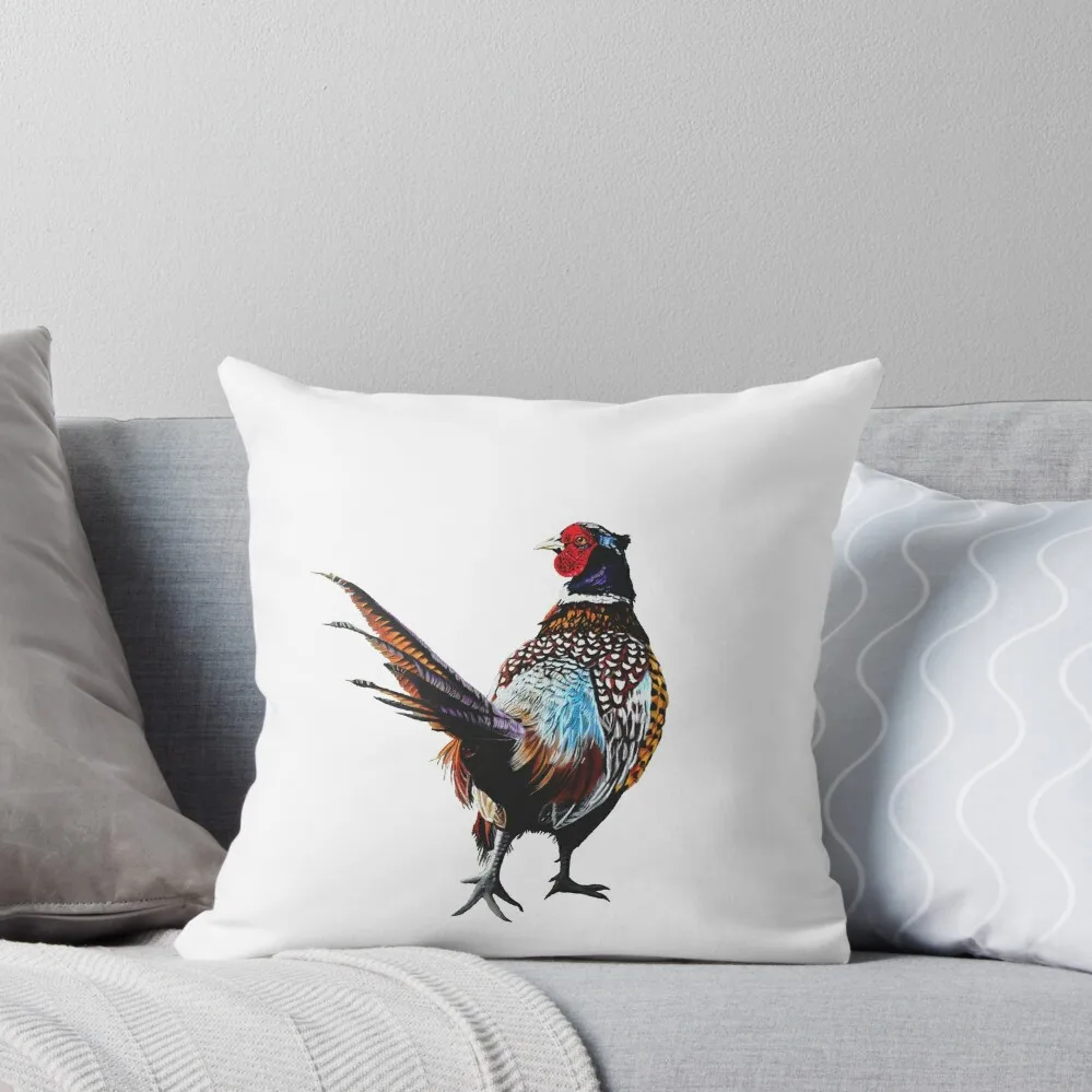 

Pheasant - pheasants - game bird- Pheasant art Throw Pillow Decorative Sofa Cushion autumn decoration