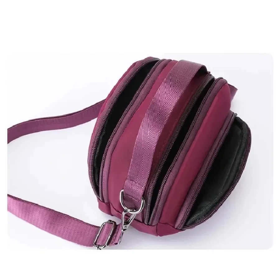 Borsa per cellulare casual di nuova moda in tessuto Oxford da donna mini piccola borsa a doppio uso borse a tracolla a tracolla portatili multifunzionali