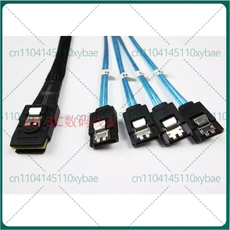 For forward 1 to 4 server MINI SAS cable SFF8087 points 4SATA hard disk NAS backplane 7P data cable