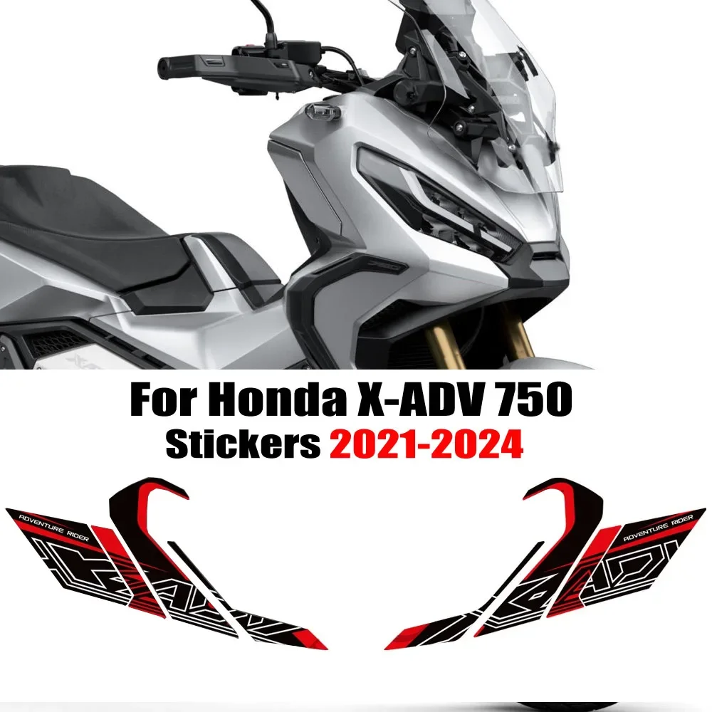 20212022   2023 2024 Dla Honda X-ADV XADV X ADV 750 Zestaw naklejek ochronnych na zbiornik Naklejki na kolana Naklejki na błotnik Przednia szyba