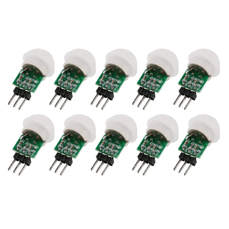 10Pcs AM312 Mini Human Sensor Module IR Pyroelectric Infrared PIR Motion Sensor Detector Modules DC 2.7V To 12V