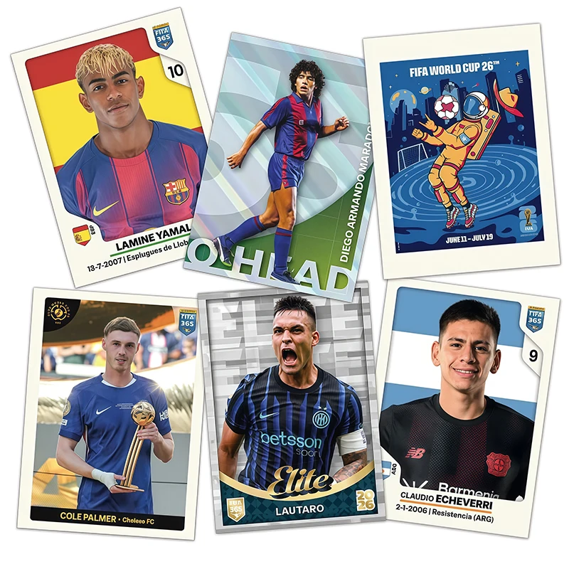 بانيني فيفا 365 2026 ألبوم 1 صندوق 50 عبوة ملصق بطاقة النجوم حزمة مختومة مقتنيات هدايا للأولاد