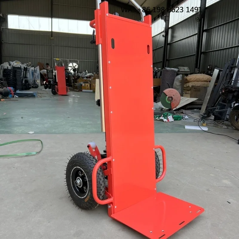 Compact Lithium‑Battery Stair Climbing Hand Trolley, 250kg Foldable Metal Frame, Silent Operation For Apartment Building Cargo H