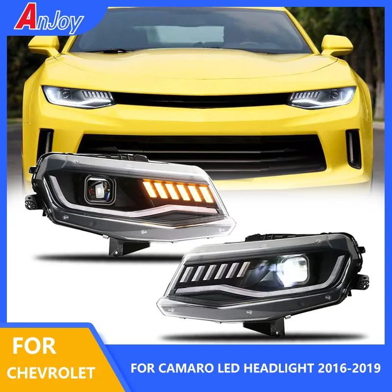 Auto Headlight for Chevrolet Camaro 2016-2019 modified Daytime running light Turn signal High Low beam Car Accessories