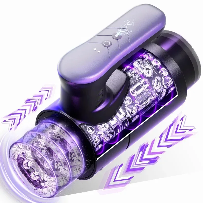 Automatic Telescopic Male Masturbator: Anal & Oral Stimulator, Silicone Vagina Sex Toy for Men  Adult Pleasure Products