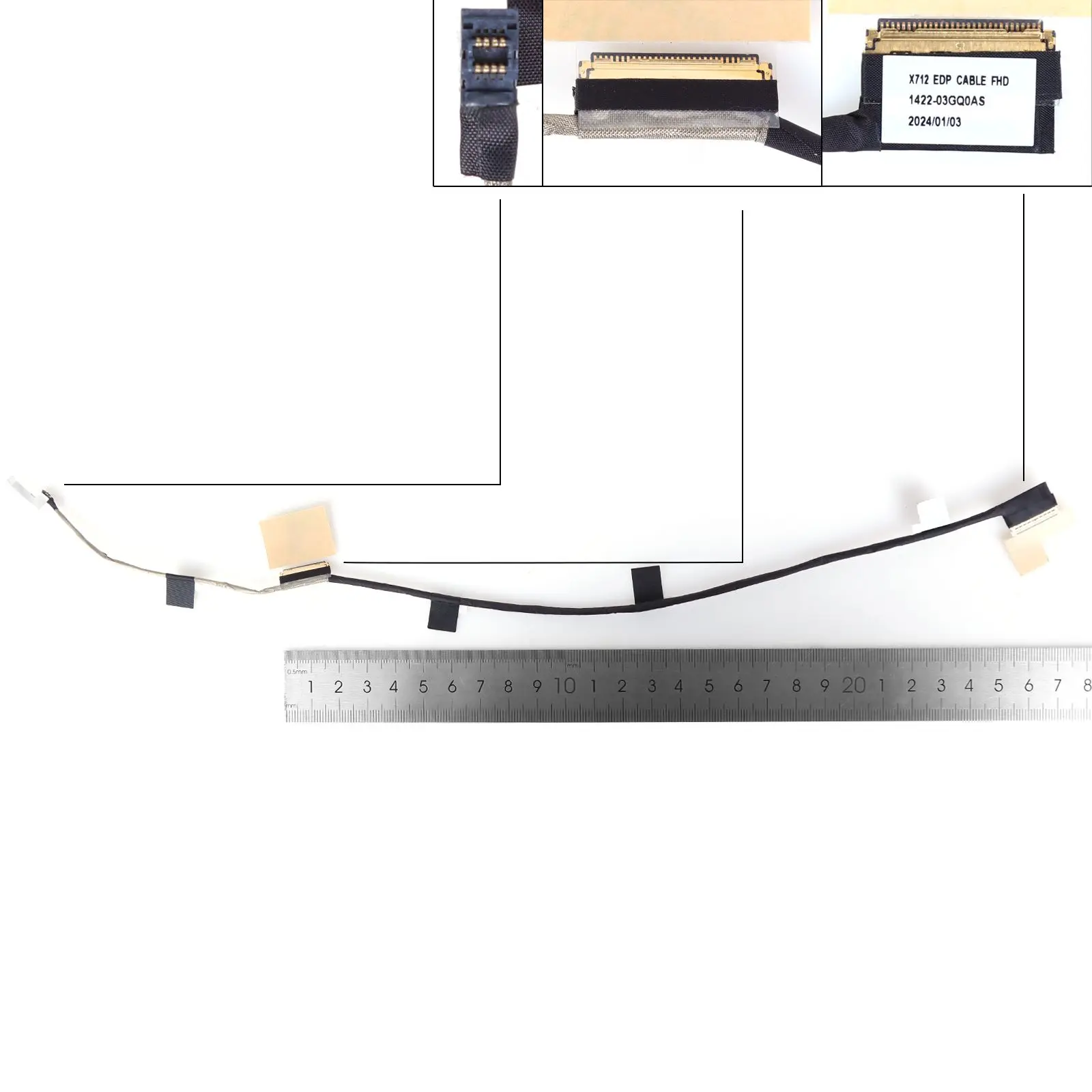 Laptop LCD Screen Cable for ASUS X712FA X712FB W712 30pin 0.5