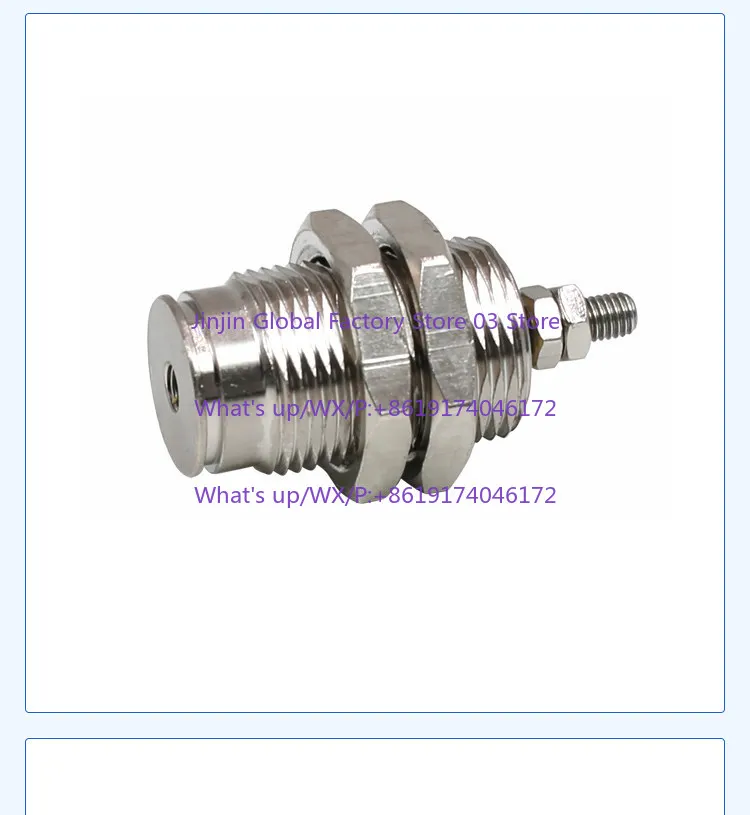 Pneumatic CJPB6/10/15-5/10/15-B No Thread/Thread Single Action Needle Cylinder