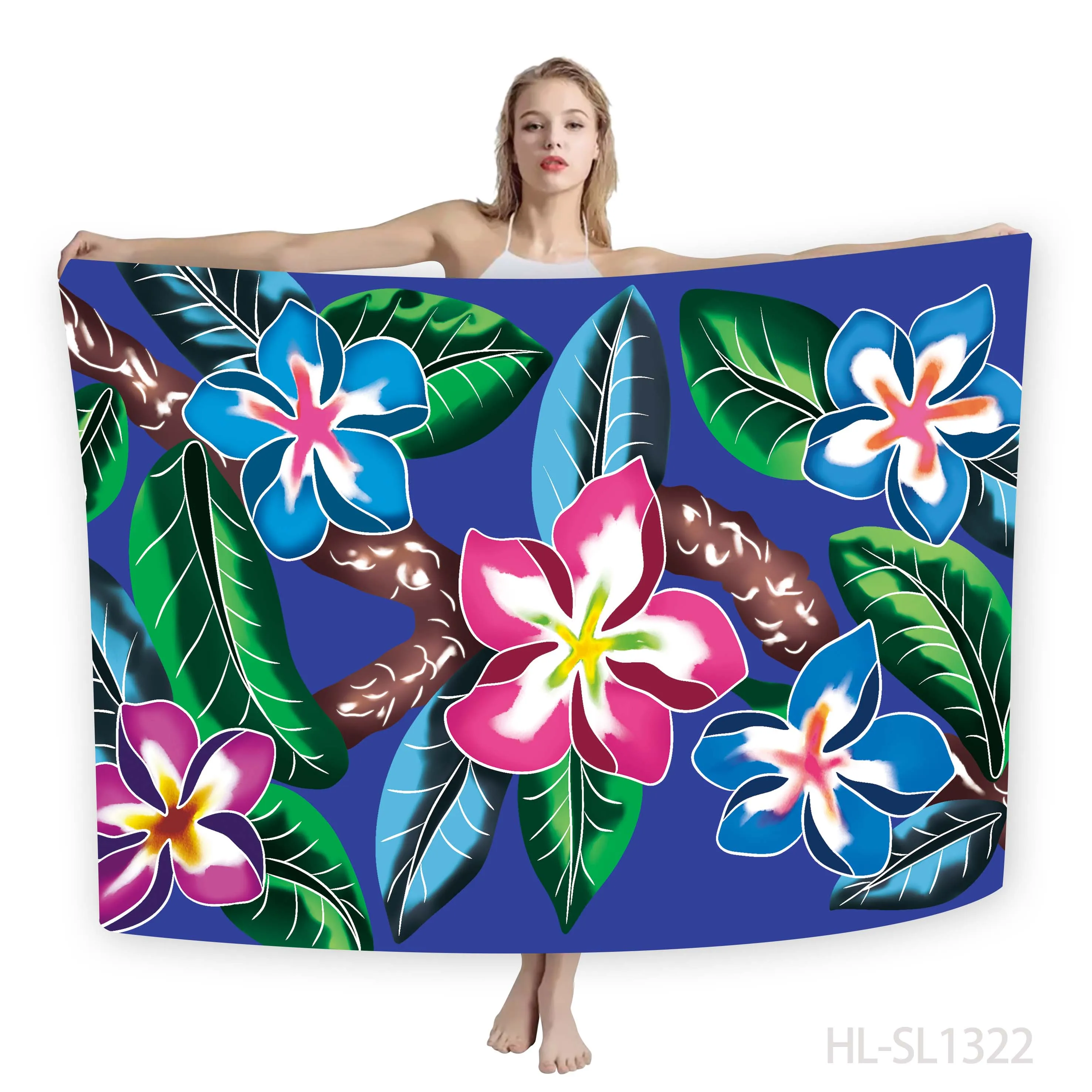 New Fashion Women Summer Beach Wear Women Cloth Sarong Tropical Island Design Lavalava Sarong Cover Up for Women