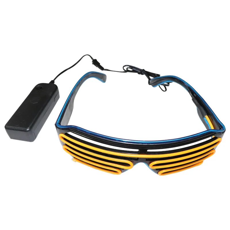 نظارات مضيئة LED للهالوين متوهجة نيون حفلة عيد الميلاد Bril ضوء وماض توهج النظارات الشمسية الزجاج لوازم المهرجانات الأزياء