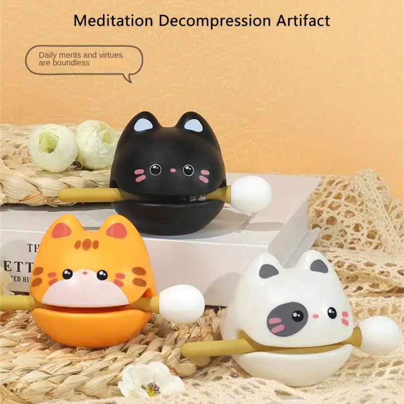 Meditation Ornaments Lovely Portable Size Relieve Stress Cute Design Enhance Concentration Relaxation Gadget Office Decorations