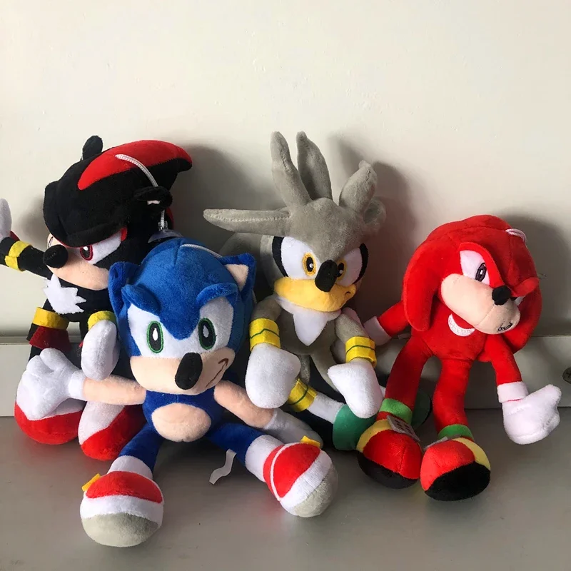 20/28cm gran oferta Anime Hedgehog película Sonic juguete de peluche suave juguete de peluche Super Sonic decoración de fiesta muñeca de juguete regalo de vacaciones para niños