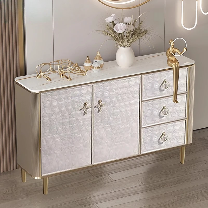

luxury door cabinet Modern shell dining side Household living room chest cabinet Locker Storage furniture multi organizer box