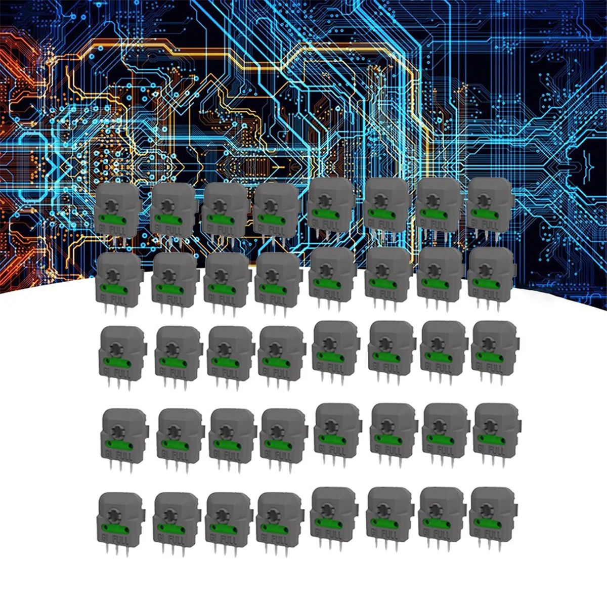 40PCS Hall Joystick Potentiometer Sensor Module for Xbox Controller Hall Joystick Universal Axis Resistor Micro-Switch,B  -T44C