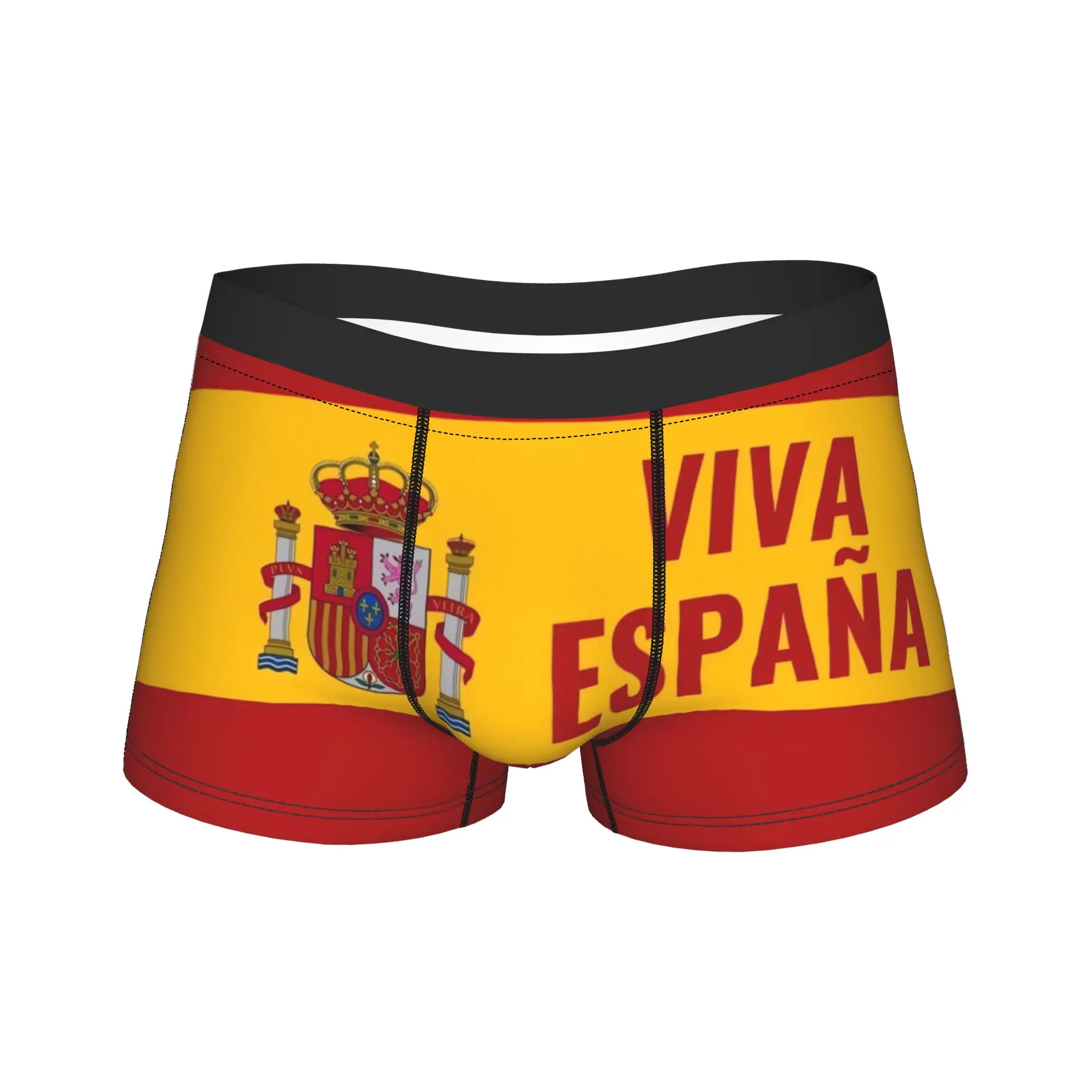 Spain Vox Flag  Underwear  Men Shorts Briefs Breathable Boxershorts Hot Sale Customs Oversize Underpants