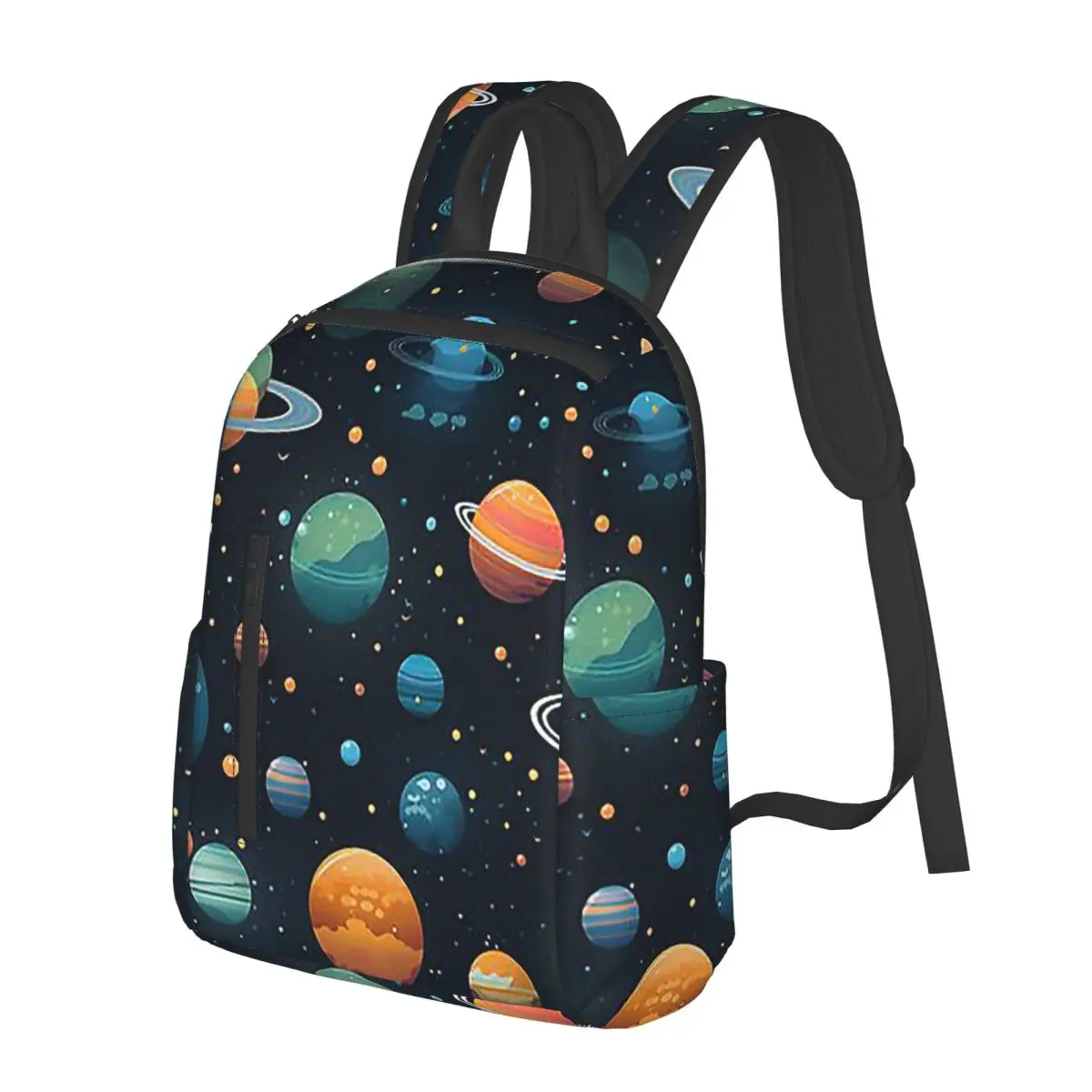 Solar System Space Planets Universe Student Backpack School Bag Hiking Travel Daypack for Men Women Fashion Bookbag Shoulder Bag