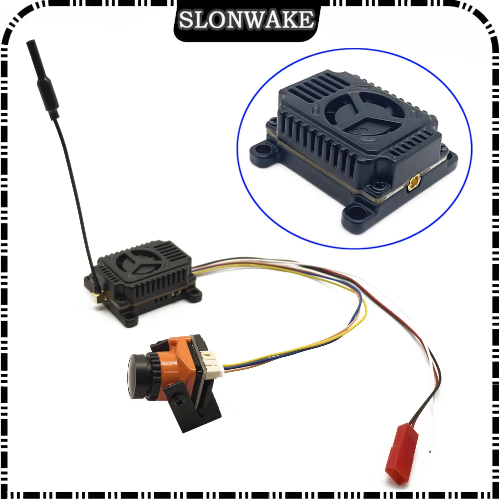 Ready to use 5.8G 48CH 4000mW Switchable Transmitter VTX and 2.1mm mini CMOS 1500TVL Camera with Cable Set Racing Drone fpv set