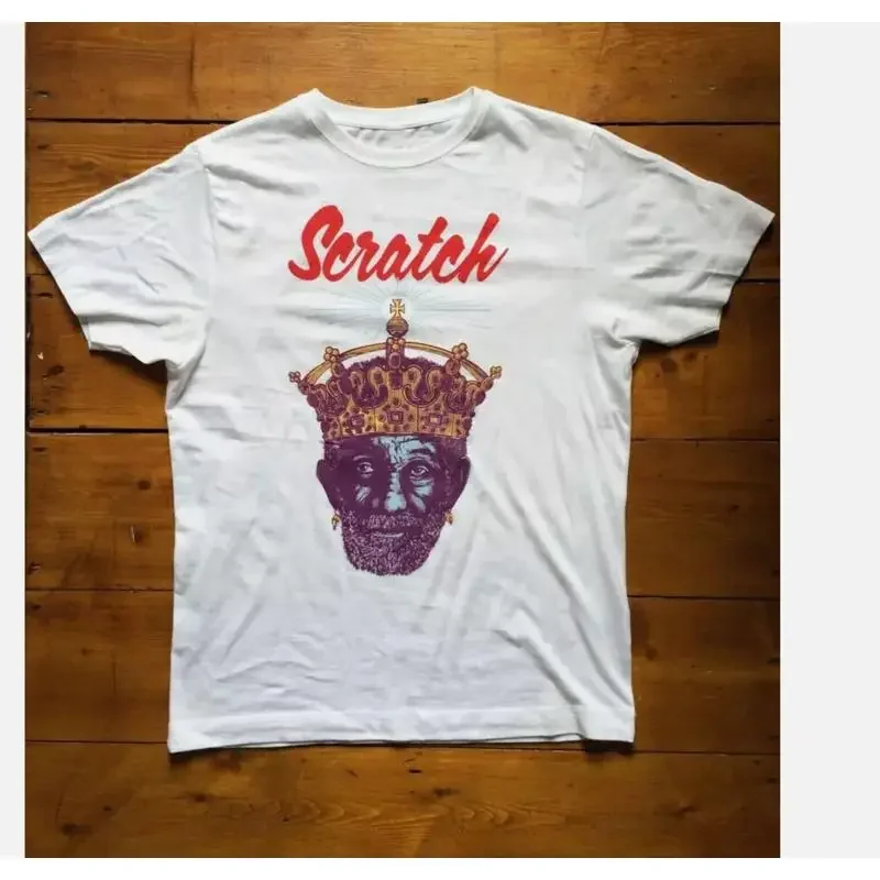 Retro My King Lee Scratch Perry T Shirt White S 5Xl