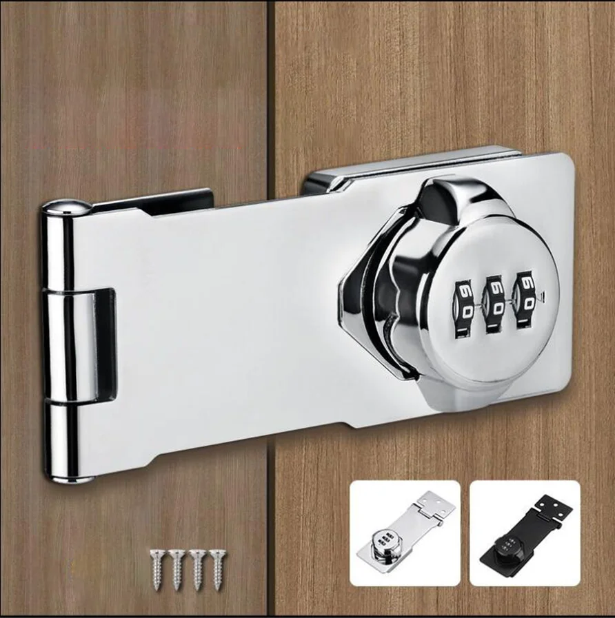 Cabinet Lock Double Door Anti-theft Combination Lock Furniture Lock Drawer Lock Cabinet Door Lock File Cabinet Lock Tin Cabinet