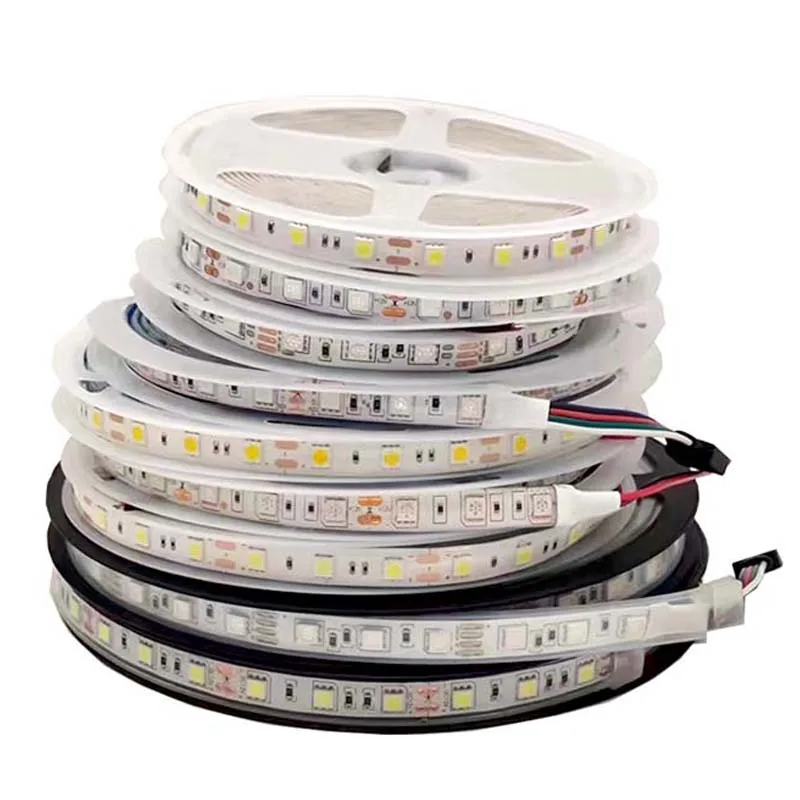 

5M SMD5050 LED Strip Light DC 12V Flexible Lighting Tape Warm White Red Green Blue RGB Lamp Ribbon For House Party Decoration