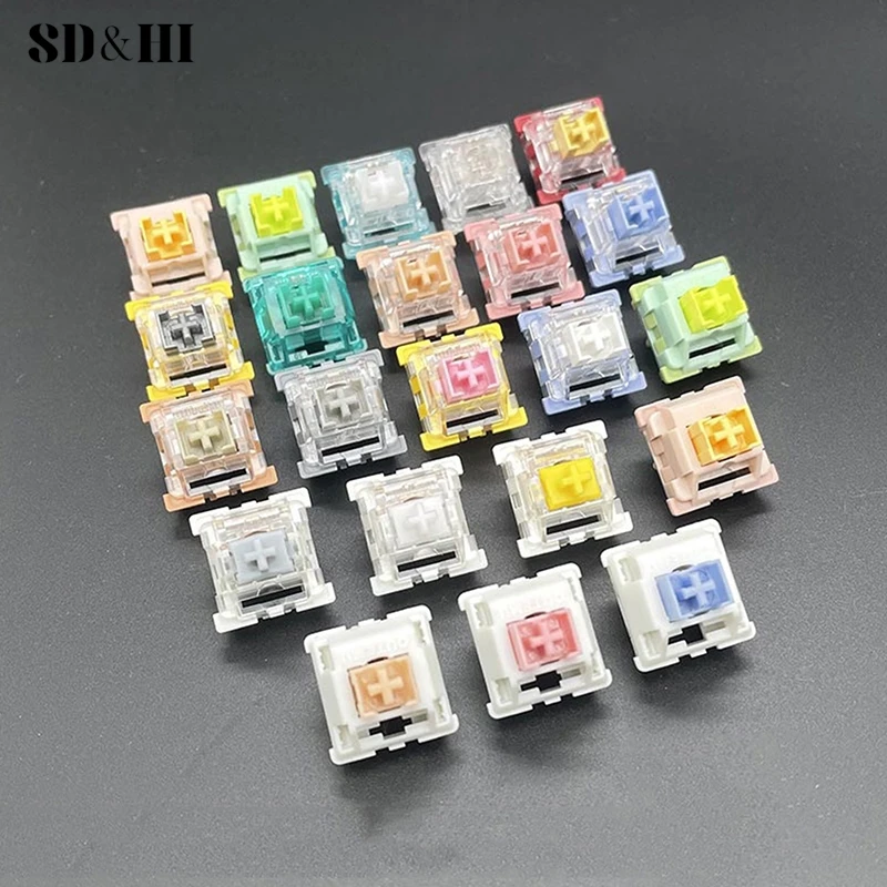 Outemu Switch For Keyboard 3Pin Linear Tactile Clicky Silent Switches For Mechanical Keyboards Gaming Switch