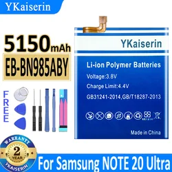 5150mAh YKaiserin Battery EB-BN985ABY for Samsung NOTE 20 Ultra NOTE 20Ultra NOTE20 Ultra Mobile Phone Batteries Bateria