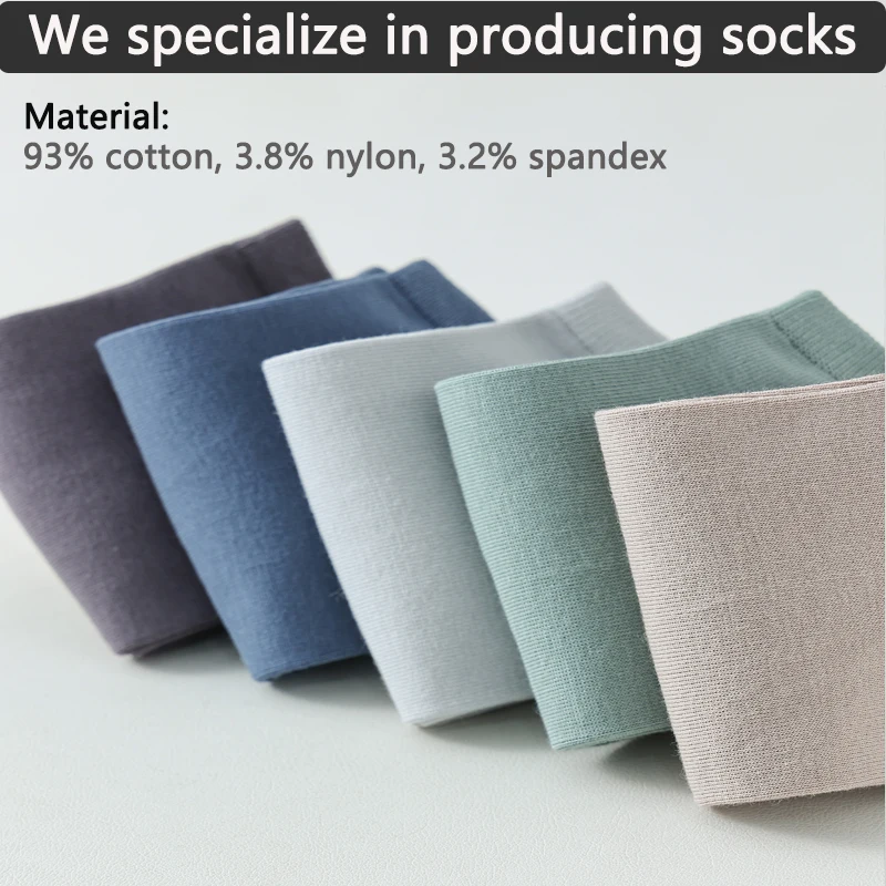 5 Paar Herren-Baumwollsocken, kurz, hochwertig, neu, lässig, atmungsaktiv, antibakteriell, Herren-Knöchelsocken, schwarz-weiß, Business-Socken – Detail 1
