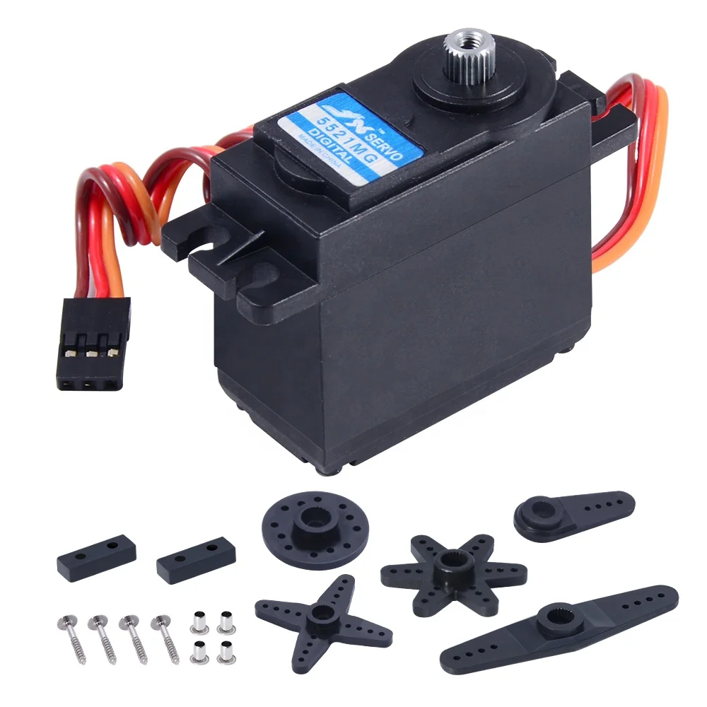 JX PDI-5521MG 20KG Digital Standard Servo 120 Degree Metal Gear for RC Boat Airplane & Glider Toys