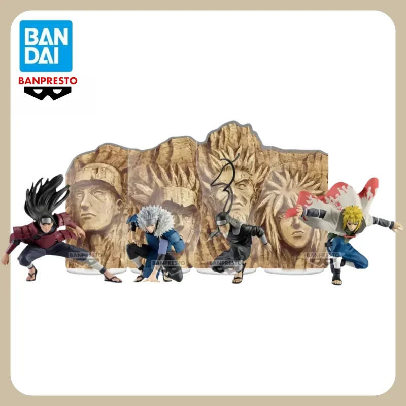 Bandai Genuine Banpresto Naruto:Shippūden Senju Hashirama Senju Tobirama Sarutobi Hiruzen Namikaze Minato Hokage Figures Model