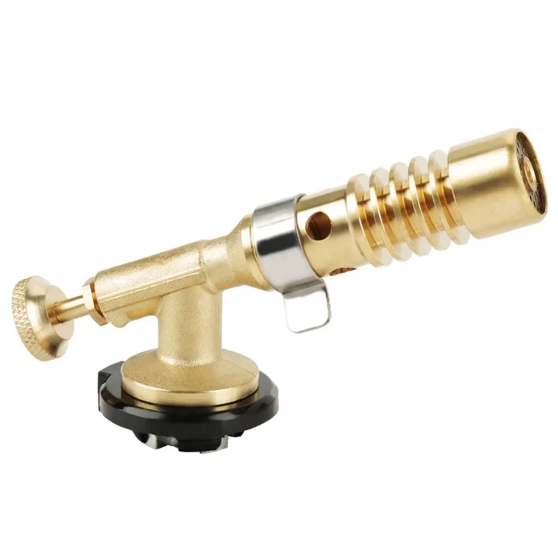 Professional Portable Brass Kitchen Cooking Gas Butane Culinary Torch Welding BBQ Flame Gun