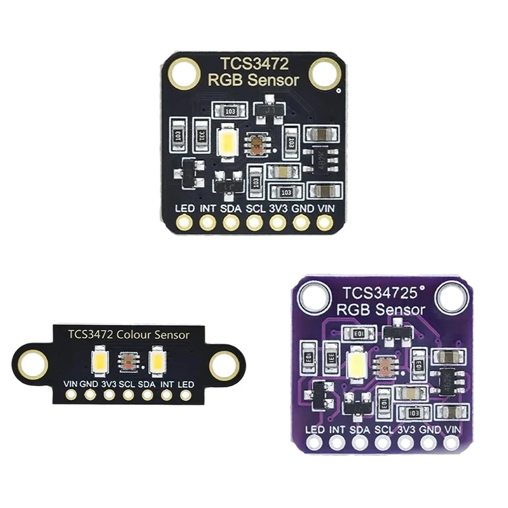 TCS34725 Color Sensor Recognition Module IIC RGB 3.3V/5V Color Sensing Module for Arduino
