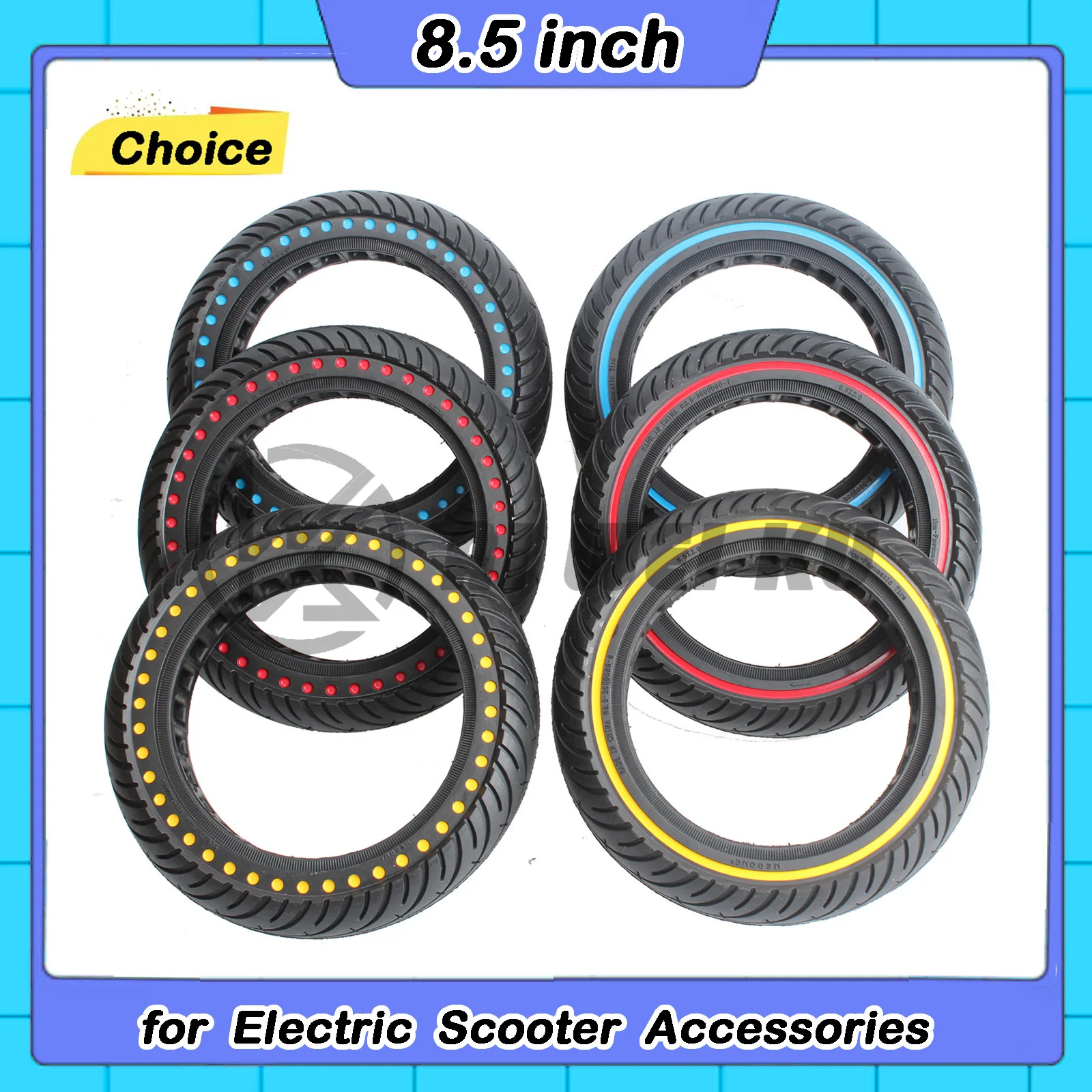 

8.5 Inch 8 1/2x2 Honeycomb Solid Tubless Tire Tyre for Xiaomi M365 Pro 1S Electric Scooter 8.5x2 Tire