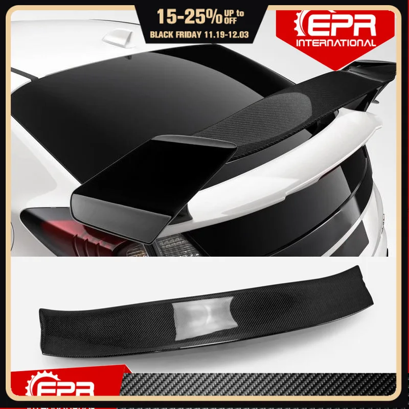 

For Civic Type R FK2 2015-2017 OEM Carbon Fiber Rear Spoiler Blade Glossy Carbon Splitter Lip (5 Door Hatch)(Only OEM Spoiler)