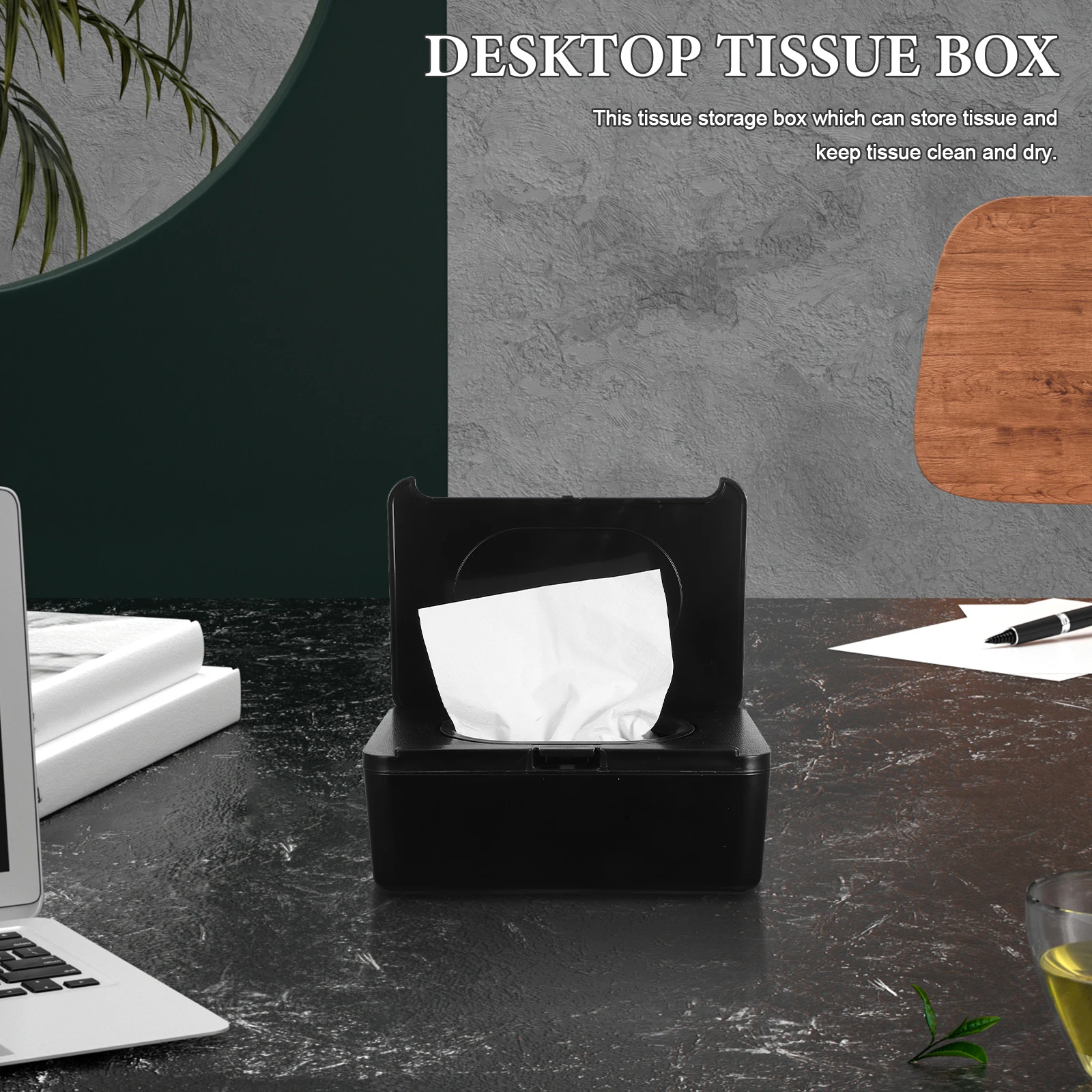 

Sealed Desktop Tissue Dispenser Box Rectangular Wet Tissue Storage Container Organizer For Home Office Bathroom Large