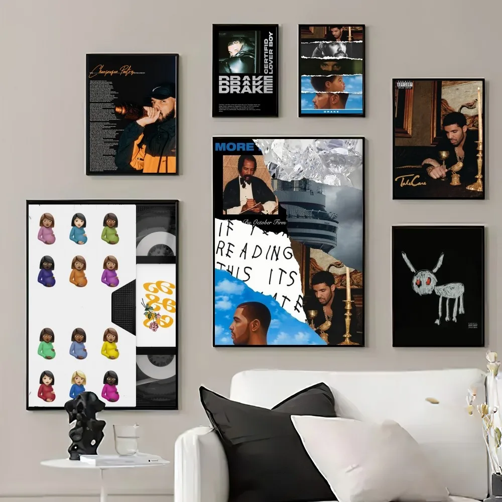 Rapper Drakes Poster Prints Wall Pictures Living Room Home Decoration