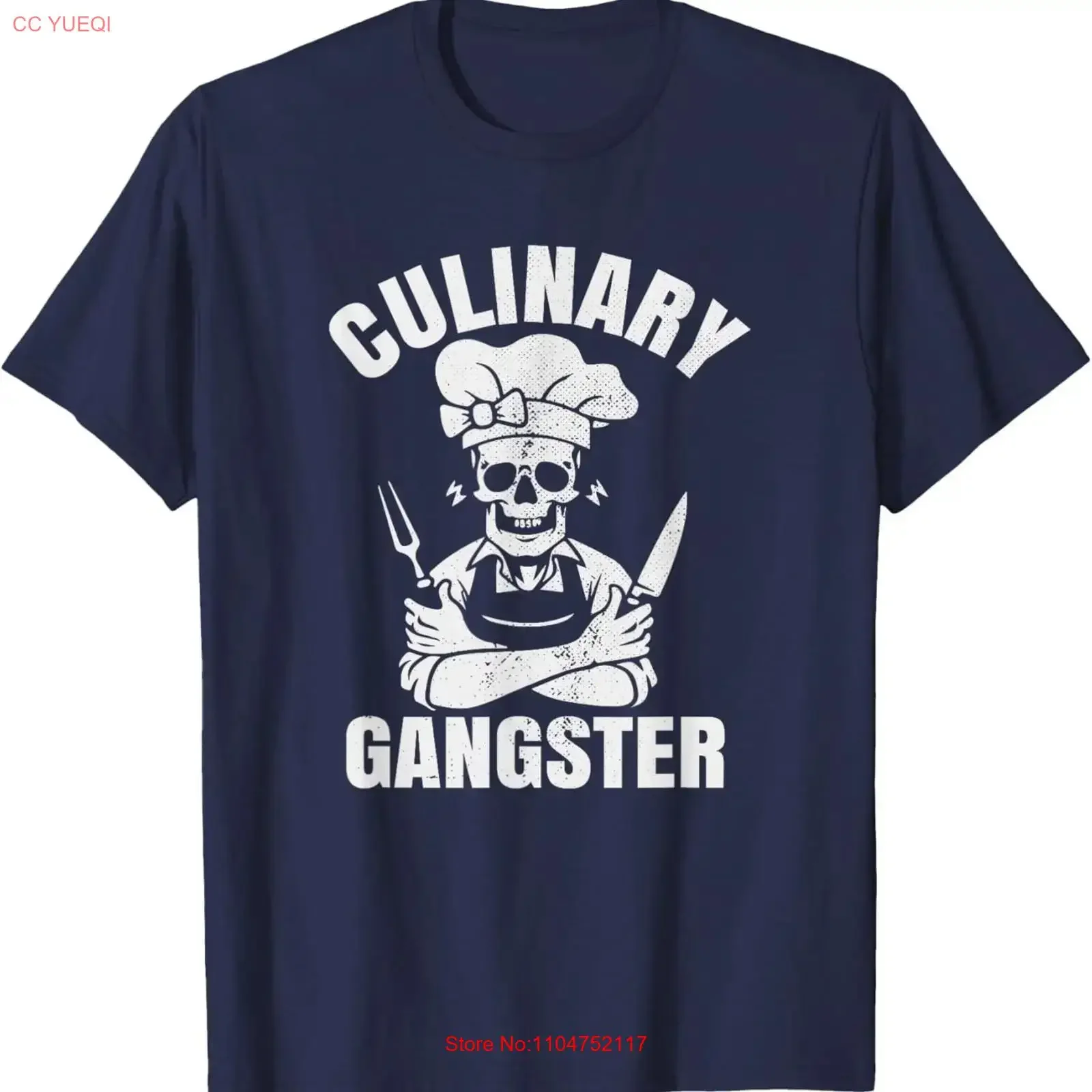 Funny Grilling Culinary Gangster T Shirt  vintage Washed Casual Stretched Stylish Unisex streetwear Breathable Slightly homme