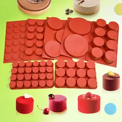 Cilindervormige Siliconen Vorm Zeep Schimmel Chocolade Koekje Bedekt Sandwich Tool Diy Jelly Pudding Snoep Keuken Cake Bakvorm