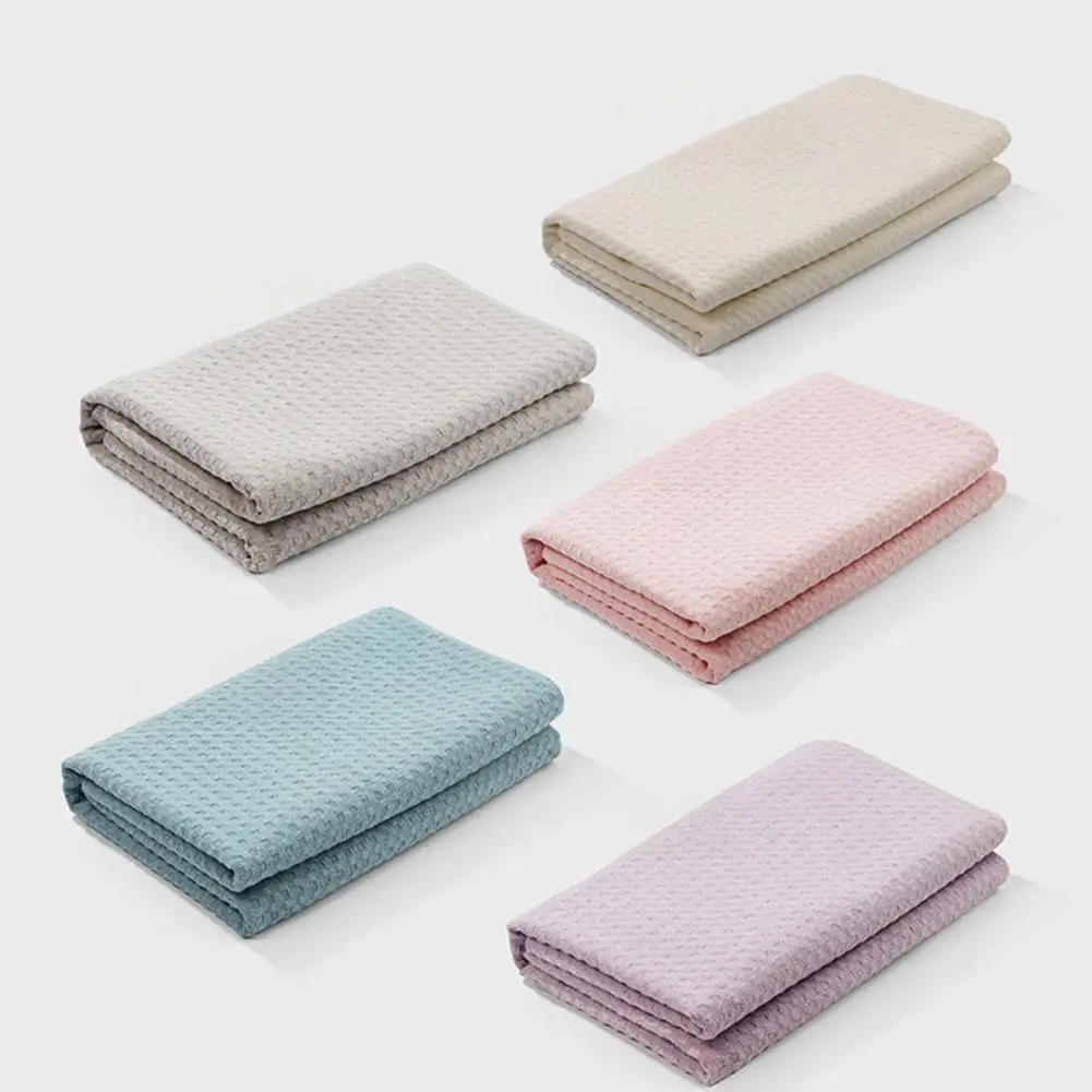 Quick Drying Pool Beach Robe Waffle Microfiber Bath Towel with Button Quick Drying Wearable Wrap Soft for Shower for Women