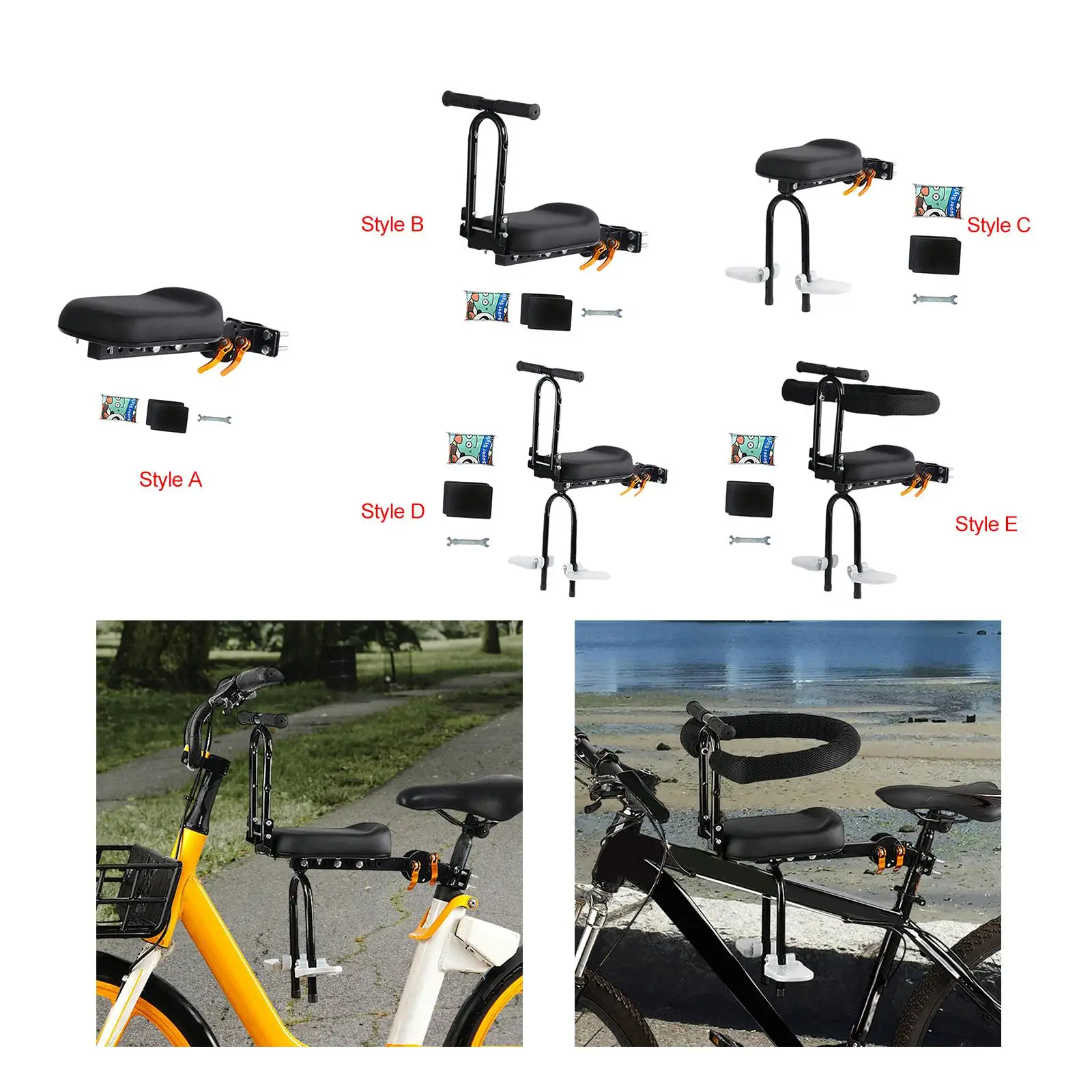 

Детское велосипедное сиденье, удобное, портативное переднее велосипедное сиденье